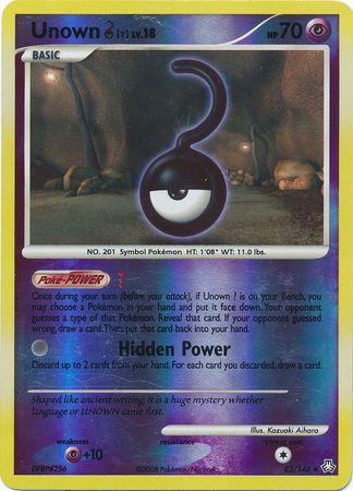 Unown 82 146 Uncommon Reverse Holo Diamond Pearl Legends Awakened Reverse Holo Singles Unown 82 146 Uncommon Reverse Holo Diamond Pearl Legends Awakened Reverse Holo Singles