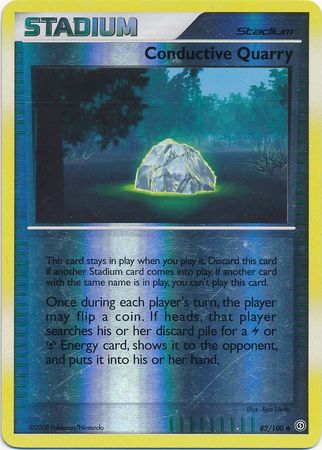 POKEMON DIAMOND AND PEARL STORMFRONT CONDUCTIVE QUARRY 82//100