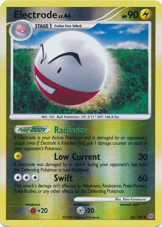 Electrode 36 100 Uncommon Reverse Holo Electrode 36 100 Uncommon Reverse Holo