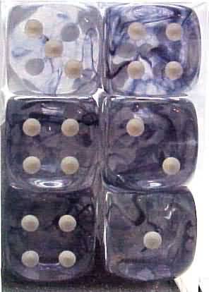 Chessex Nebula Black w White Set of 12 d6 Dice CHX27608 Dice Life Counters Tokens Chessex Nebula Black w White Set of 12 d6 Dice CHX27608 Dice Life Counters Tokens