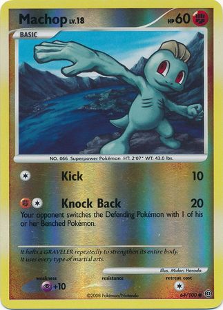 Machop 64 100 Common Reverse Holo 