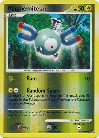 Magnemite 67 100 Common Reverse Holo Magnemite 67 100 Common Reverse Holo
