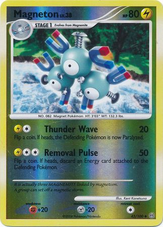 Magneton 43 100 Uncommon Reverse Holo Magneton 43 100 Uncommon Reverse Holo