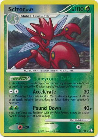 Scizor 25 100 Rare Reverse Holo Diamond Pearl Stormfront Reverse Holo Singles Scizor 25 100 Rare Reverse Holo Diamond Pearl Stormfront Reverse Holo Singles