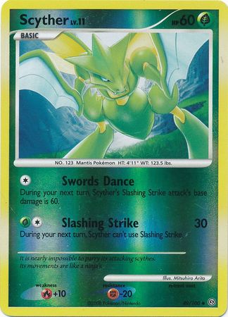 Scyther 49 100 Uncommon Reverse Holo Scyther 49 100 Uncommon Reverse Holo