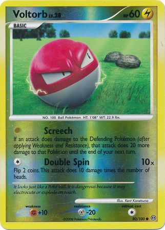 Voltorb 80 100 Common Reverse Holo Voltorb 80 100 Common Reverse Holo