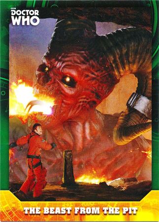 The Beast from The Pit Green 50 Base Parallel Variant Topps Dr Who 2017 Signature Collection Singles The Beast from The Pit Green 50 Base Parallel Variant Topps Dr Who 2017 Signature Collection Singles