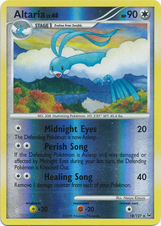 Altaria 18 127 Rare Reverse Holo Platinum Base Set Reverse Holo Singles Altaria 18 127 Rare Reverse Holo Platinum Base Set Reverse Holo Singles