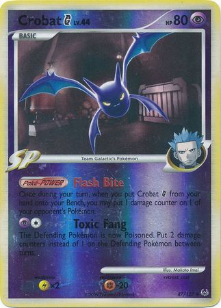 Crobat G 47 127 Uncommon Reverse Holo Crobat G 47 127 Uncommon Reverse Holo