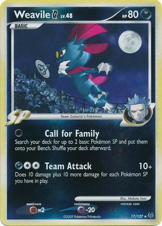 Weavile G 17 127 Holo Rare Reverse Holo Weavile G 17 127 Holo Rare Reverse Holo