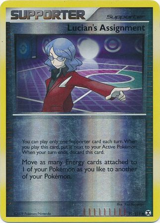 Lucian s Assignment 92 111 Uncommon Reverse Holo Platinum Rising Rivals Reverse Holo Singles Lucian s Assignment 92 111 Uncommon Reverse Holo Platinum Rising Rivals Reverse Holo Singles