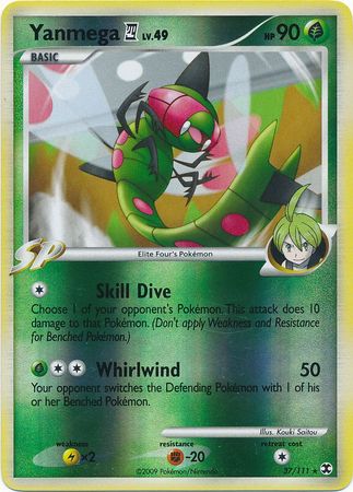 Yanmega 4 37 111 Rare Reverse Holo Yanmega 4 37 111 Rare Reverse Holo