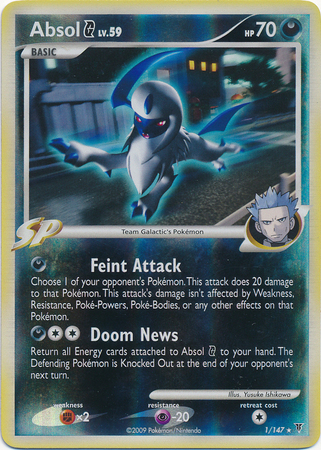 Absol G 1 147 Holo Rare Reverse Holo Absol G 1 147 Holo Rare Reverse Holo