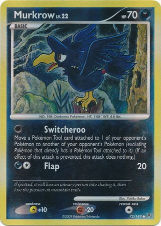 Murkrow 72 147 Uncommon Reverse Holo Murkrow 72 147 Uncommon Reverse Holo