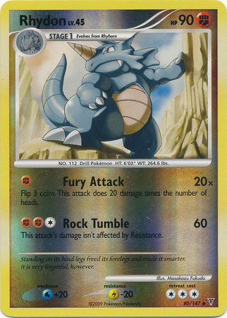 Rhydon 80 147 Uncommon Reverse Holo Platinum Supreme Victors Reverse Holo Singles Rhydon 80 147 Uncommon Reverse Holo Platinum Supreme Victors Reverse Holo Singles