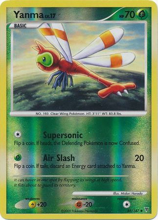Yanma 88 147 Uncommon Reverse Holo Yanma 88 147 Uncommon Reverse Holo