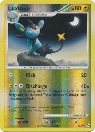 Luxio 43 99 Uncommon Reverse Holo Luxio 43 99 Uncommon Reverse Holo