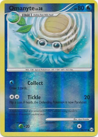 Omanyte 70 99 Common Reverse Holo Omanyte 70 99 Common Reverse Holo