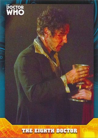 The Eighth Doctor 8 Blue Base Card The Eighth Doctor 8 Blue Base Card