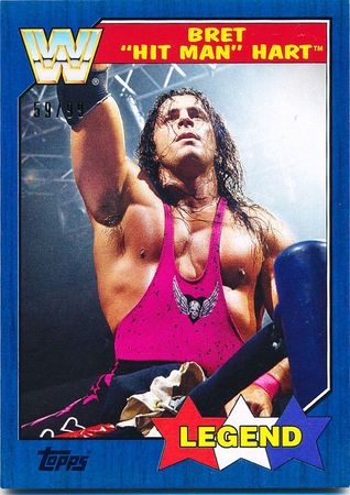 Bret Hit Man Hart Blue 99 Base Bret Hit Man Hart Blue 99 Base