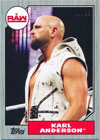 Karl Anderson Silver 25 Base Parallel Variant Karl Anderson Silver 25 Base Parallel Variant
