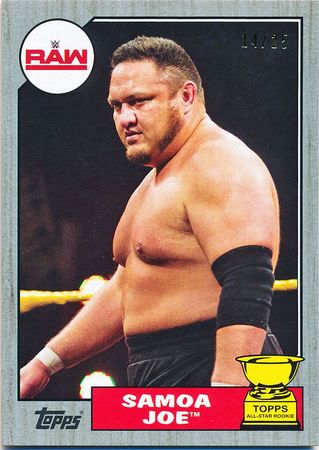 Samoa Joe Silver 25 Base Parallel Variant Samoa Joe Silver 25 Base Parallel Variant