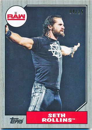Seth Rollins Silver 25 Base Parallel Variant Seth Rollins Silver 25 Base Parallel Variant