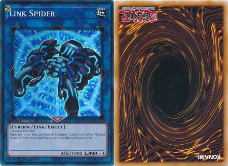 Link Spider YS17 EN043 Super Rare 1st Edition Back Printed Upside Down Starter Deck Link Strike Singles Link Spider YS17 EN043 Super Rare 1st Edition Back Printed Upside Down Starter Deck Link Strike Singles
