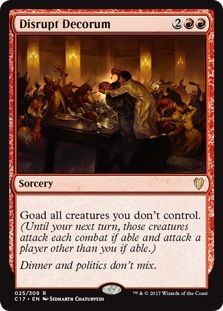 Disrupt Decorum 025 309 Commander 2017 Singles Disrupt Decorum 025 309 Commander 2017 Singles