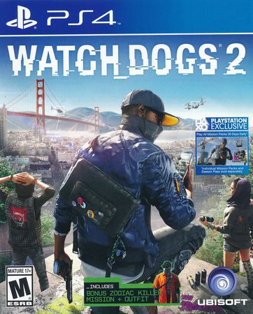 Watch Dogs 2 Playstation 4 Sony Playstation 4 PS4 Watch Dogs 2 Playstation 4 Sony Playstation 4 PS4