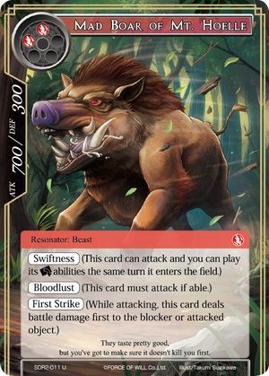 Mad Boar of Mt Hoelle SDR2 011 Uncommon Mad Boar of Mt Hoelle SDR2 011 Uncommon