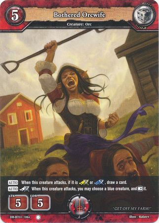 Bothered Orcwife DB BT01 084 Common Booster Pack Vol 1 Rally to War Singles Bothered Orcwife DB BT01 084 Common Booster Pack Vol 1 Rally to War Singles