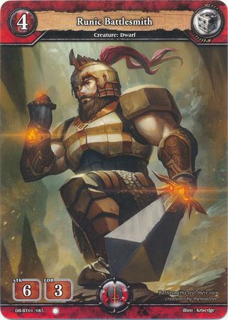 Runic Battlesmith DB BT01 085 Common Booster Pack Vol 1 Rally to War Singles Runic Battlesmith DB BT01 085 Common Booster Pack Vol 1 Rally to War Singles