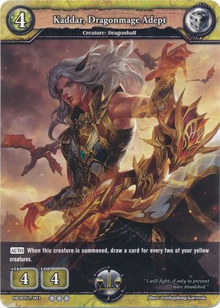 Kaddar Dragonmage Adept DB BT01 003 Rare Kaddar Dragonmage Adept DB BT01 003 Rare