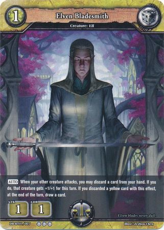 Elven Bladesmith DB BT01 007 Rare Elven Bladesmith DB BT01 007 Rare