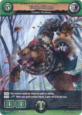 Tireless Hunter DB BT01 028 Rare Tireless Hunter DB BT01 028 Rare