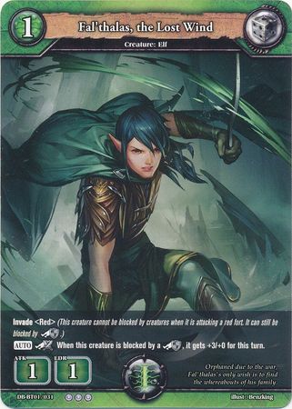 Fal thalas the Lost Wind DB BT01 031 Rare Booster Pack Vol 1 Rally to War Singles Fal thalas the Lost Wind DB BT01 031 Rare Booster Pack Vol 1 Rally to War Singles