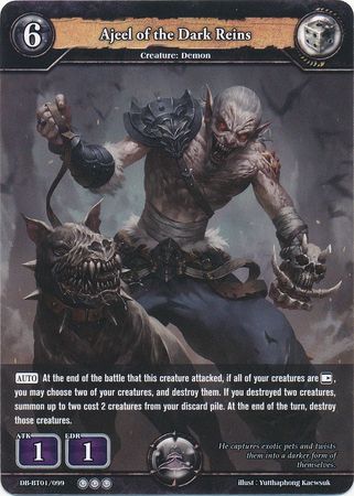 Ajeel of the Dark Reins DB BT01 099 Rare Booster Pack Vol 1 Rally to War Singles Ajeel of the Dark Reins DB BT01 099 Rare Booster Pack Vol 1 Rally to War Singles