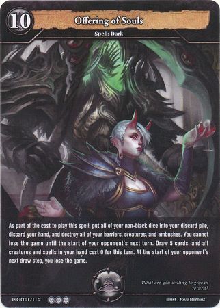 Offering of Souls DB BT01 115 Rare Offering of Souls DB BT01 115 Rare