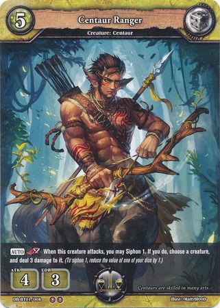 Centaur Ranger DB BT01 008 Uncommon Booster Pack Vol 1 Rally to War Singles Centaur Ranger DB BT01 008 Uncommon Booster Pack Vol 1 Rally to War Singles