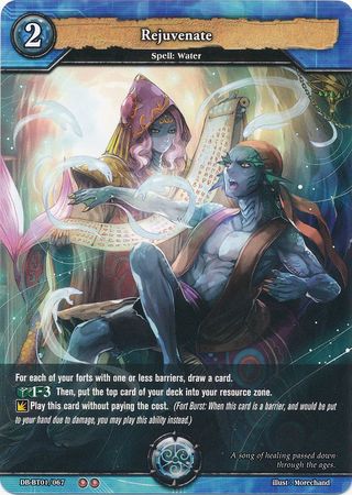 Rejuvenate DB BT01 067 Uncommon Booster Pack Vol 1 Rally to War Singles Rejuvenate DB BT01 067 Uncommon Booster Pack Vol 1 Rally to War Singles