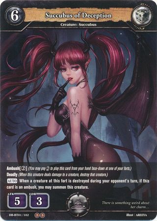 Succubus of Deception DB BT01 102 Uncommon Succubus of Deception DB BT01 102 Uncommon