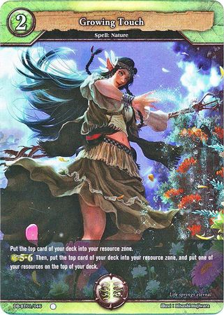 Growing Touch DB BT01 046 Common Foil Booster Pack Vol 1 Rally to War Foil Singles Growing Touch DB BT01 046 Common Foil Booster Pack Vol 1 Rally to War Foil Singles