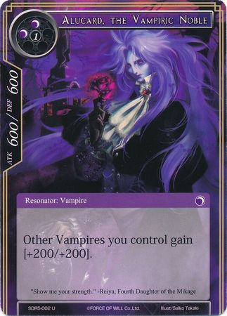 Alucard the Vampiric Noble SDR5 002 Uncommon Alucard the Vampiric Noble SDR5 002 Uncommon