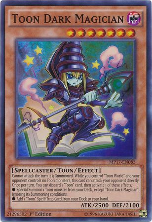 Toon Dark Magician MP17 EN083 Super Rare 1st Edition Toon Dark Magician MP17 EN083 Super Rare 1st Edition