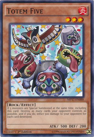 Totem Five MP17 EN088 Common 1st Edition 2017 Mega Tins 1st Edition Singles Totem Five MP17 EN088 Common 1st Edition 2017 Mega Tins 1st Edition Singles