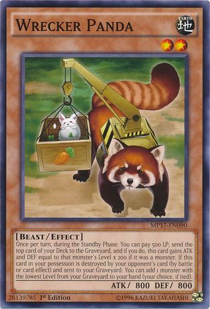 Wrecker Panda MP17 EN090 Common 1st Edition 2017 Mega Tins 1st Edition Singles Wrecker Panda MP17 EN090 Common 1st Edition 2017 Mega Tins 1st Edition Singles