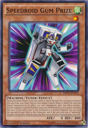 Speedroid Gum Prize MP17 EN175 Common 1st Edition 2017 Mega Tins 1st Edition Singles Speedroid Gum Prize MP17 EN175 Common 1st Edition 2017 Mega Tins 1st Edition Singles