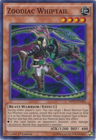Zoodiac Whiptail MP17 EN183 Super Rare 1st Edition 2017 Mega Tins 1st Edition Singles Zoodiac Whiptail MP17 EN183 Super Rare 1st Edition 2017 Mega Tins 1st Edition Singles