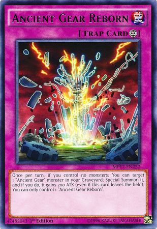 Ancient Gear Reborn MP17 EN222 Rare 1st Edition Ancient Gear Reborn MP17 EN222 Rare 1st Edition